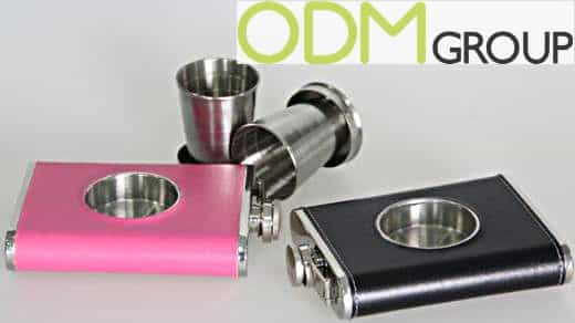 Custom Whiskey Set - Hip Flask with Folding Shot Glass