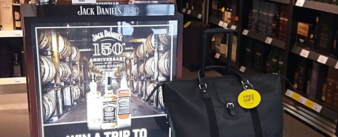 Free Gift: Promotional Luggage Bags by Jack Daniel's