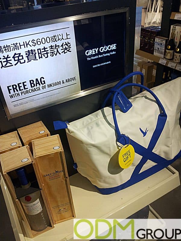 Free Branded Canvas Bag from Grey Goose