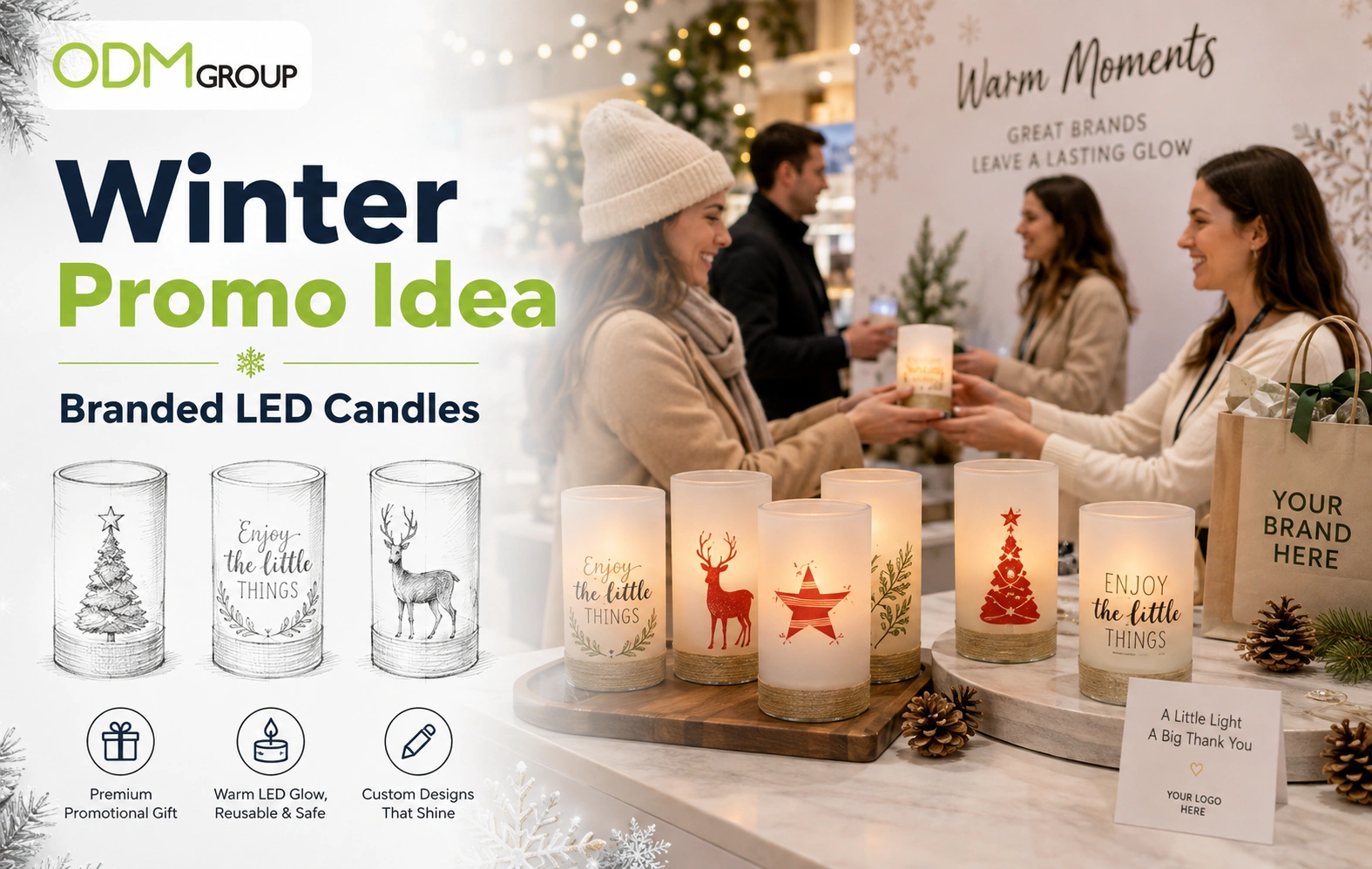 branded led candle