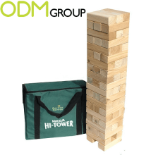 Promotional Games: Branded Giant Stacking Block Tower