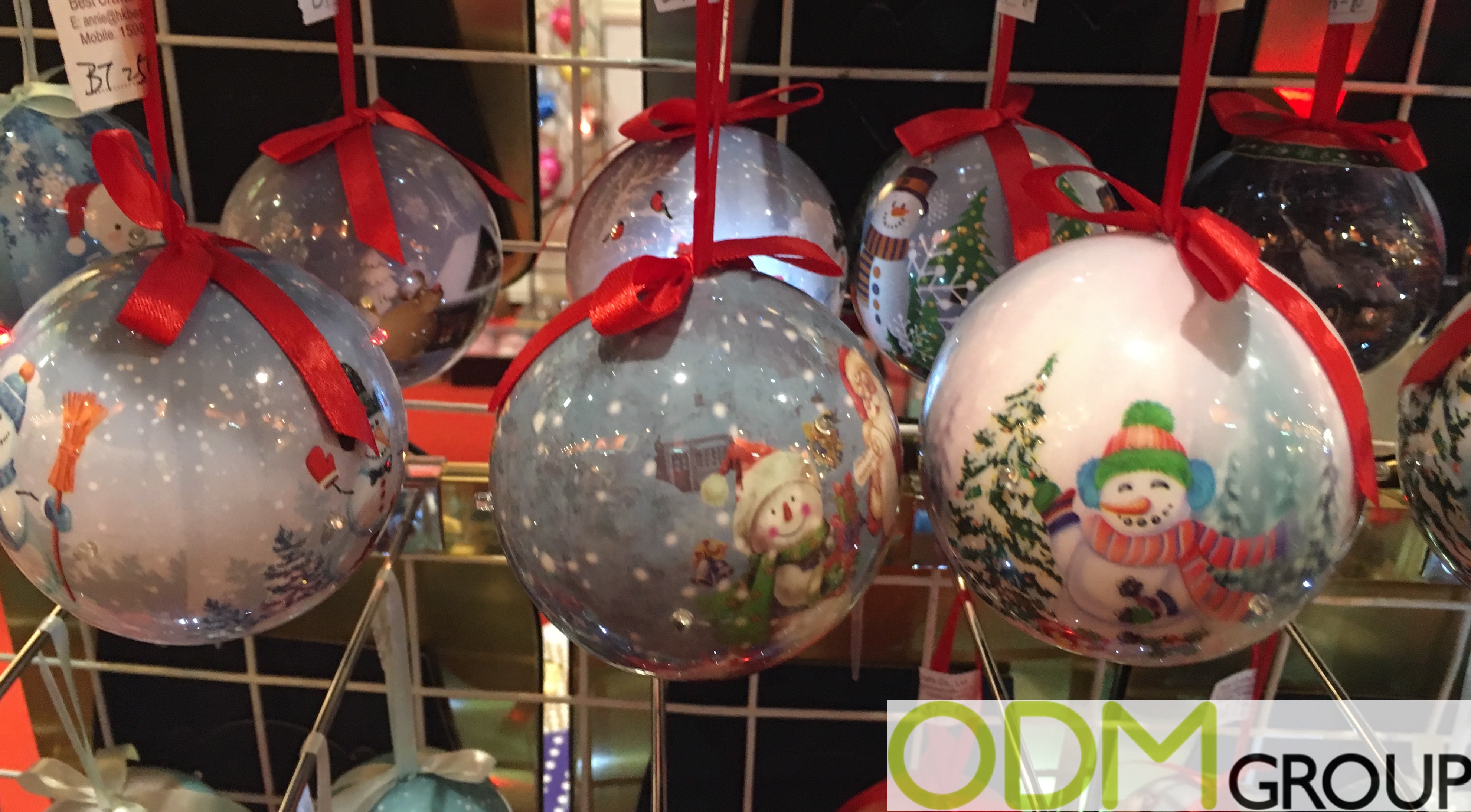 Flashing Christmas Baubles with Full Colour Print