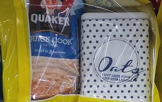 Gift with purchase by Quaker - Free oat canister