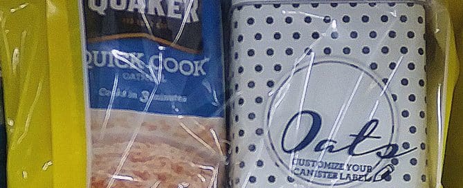 Gift with purchase by Quaker - Free oat canister