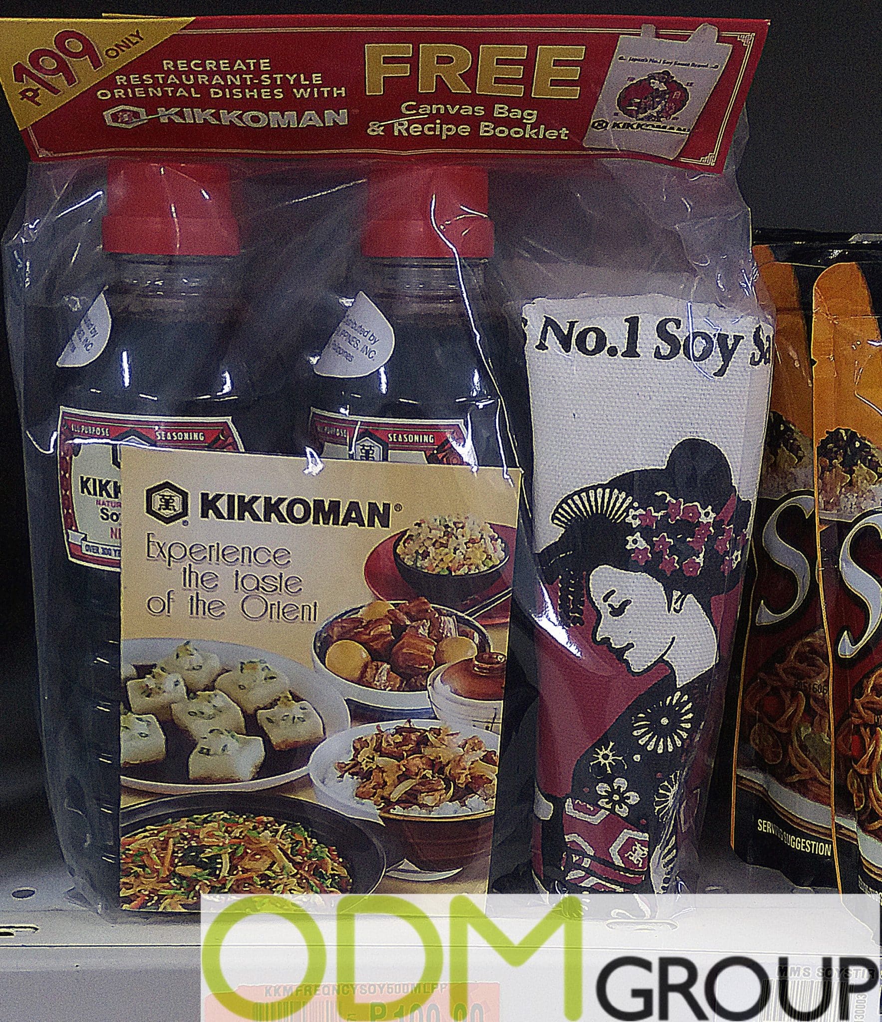 Two Branded Gifts Offered by Kikkoman as On-Pack Promotion
