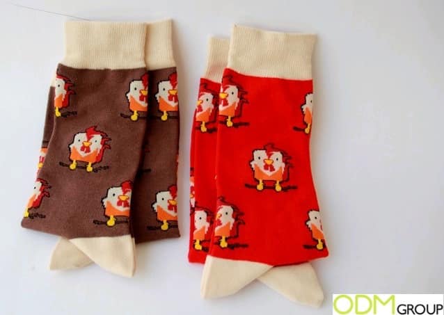 Chinese New Year Rooster Socks - Samples Ready