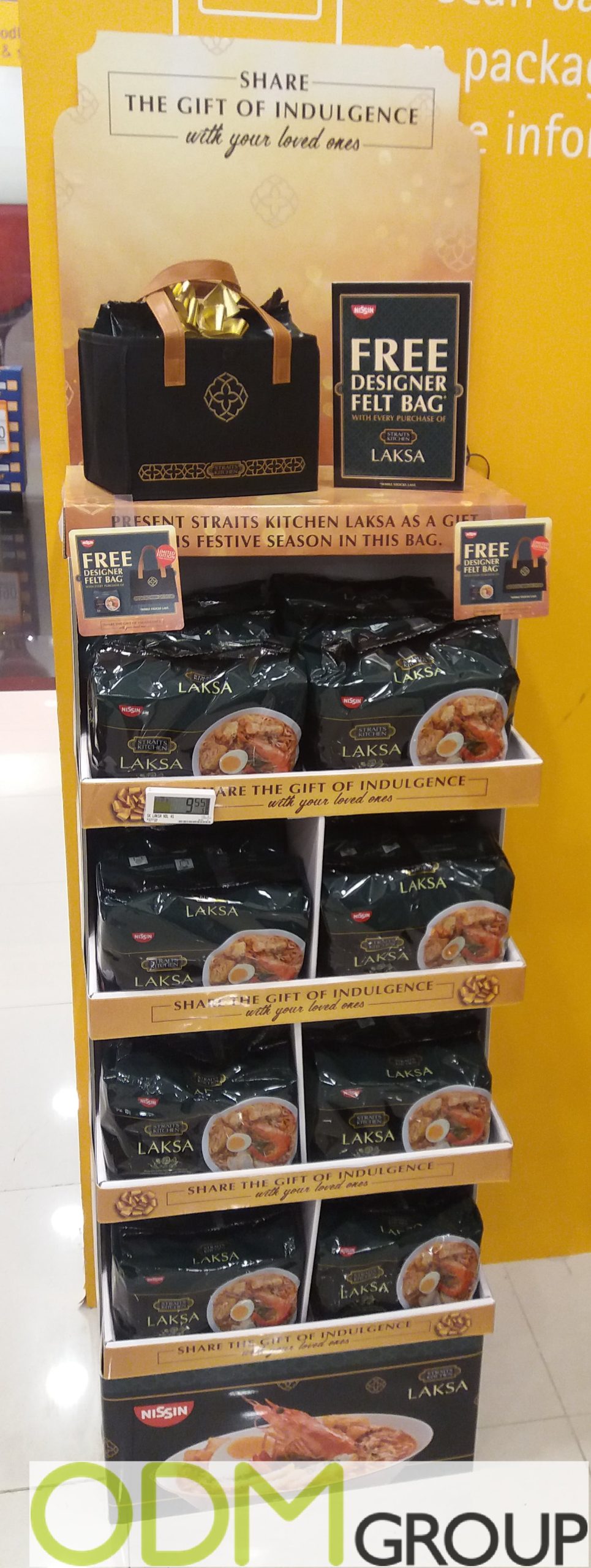 Custom Cardboard POS Display for GWP Campaign by Laska