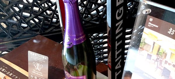 Champagne POS - Bottle Glorifier for Taittinger in Tokyo