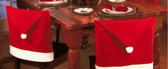Santa Chair Covers for Christmas Promo