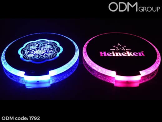Promotional LED Coaster - The Perks Past the Light