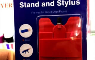 Stand and Stylus Silicone Phone Wallet as a Promotional Gift