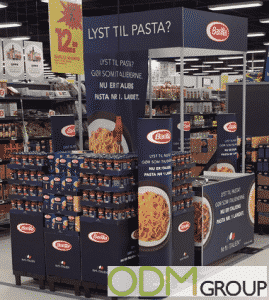 Branded In Store Display in Danish Supermarket