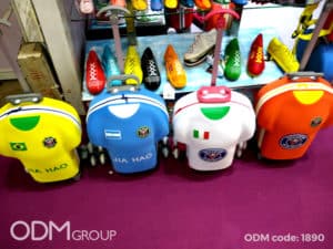 Brand New World Cup Bags in Football Shirt Shapes