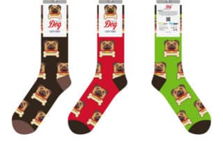Year of the Pug Socks - A 2018 Gift for Chinese New Year