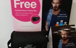 David Beckham Fragrance Black Toiletry Bag Give-away & Why Your Company Needs To Consider Custom Toiletry Bag Too?