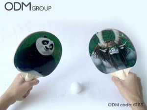 Designing Merchandise for Movies: Kung Fu Panda Ping Pong Paddles