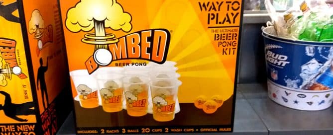 Branded beer pong set