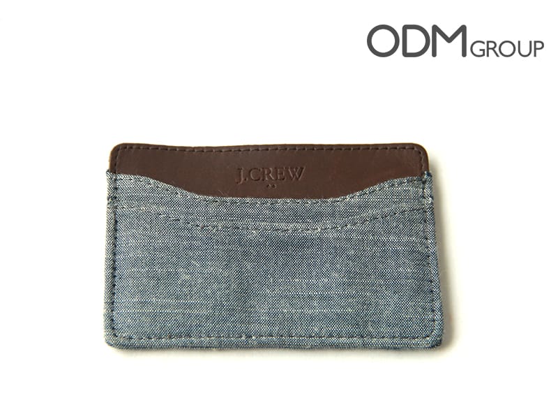 Promotional business card holder