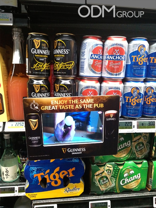Video Advertising Display - Custom Frame for Guinness Singapore