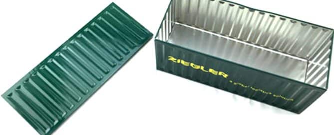 branded shipping container