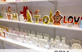 custom display letters