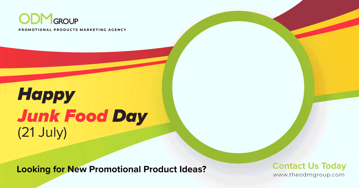 Junk Food Day - Promotional Drinking Cups with Tray