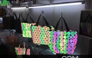Unique Custom Bag Design: Flashing and Geometric