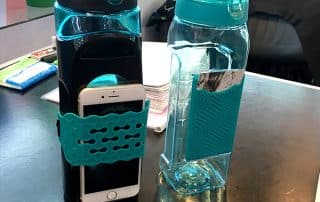 custom water bottle phone holder