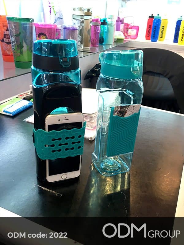 custom water bottle phone holder