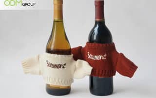 Christmas Promo Gift Idea for Wine Products Knitted Bottle Sweater