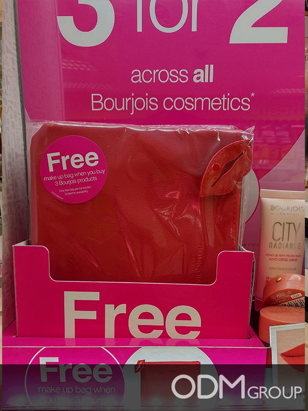 Marketing Budget - GWP Makeup Bag by Bourjois for In Store Promotion