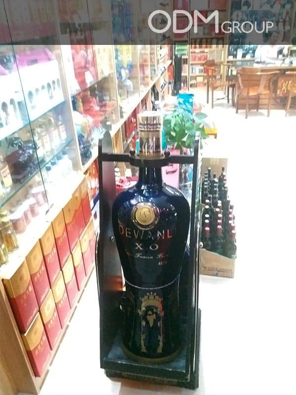 Massive Custom Bottle Cradle - Dewanli's In Store Display Turns Heads