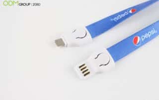 Customizable Lanyards with Data Cable as Corporate Giveaway