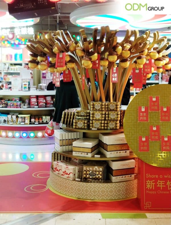 Ferrero Attracts Customers with CNY Custom POS Display