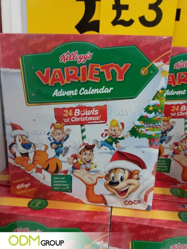 Kellogg's Rocked Fun Advent Calendar Design for Christmas