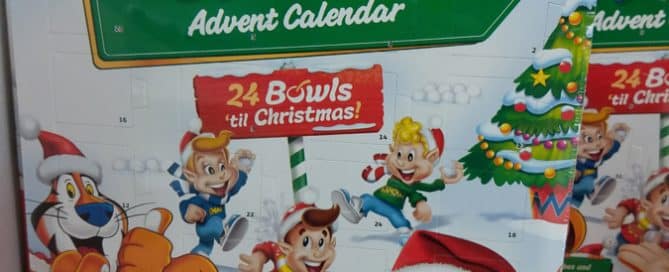 Kellogg's Rocked Fun Advent Calendar Design for Christmas