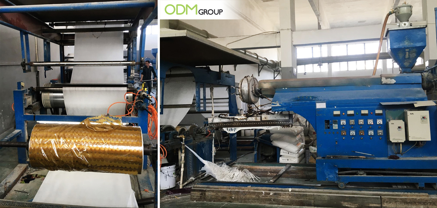 ODM's Patented Reflective Shopping Bags: Lamination Machine