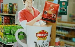 Moccona's Retail Display Standee in Thailand Inspires In-Store Traffic