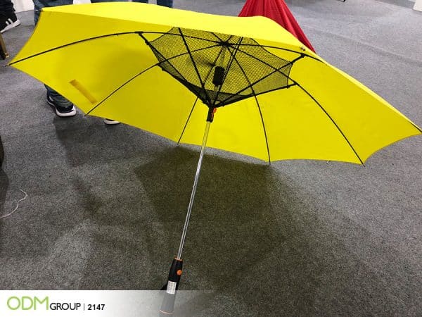 Creative Promotional Fan Umbrella - Trendy Custom Product