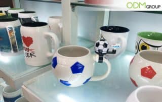 Promotional Football shaped mugs perfect for customization