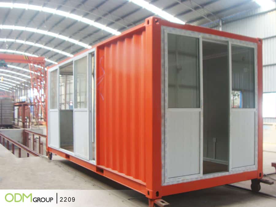 Shipping Container for Promotional Merchandise Shop