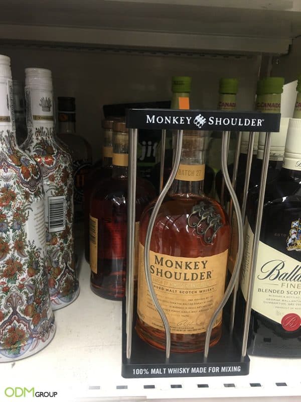 Bottle Glorifiers - Attractive Mini POS Display from Monkey Shoulder