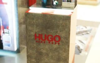 Bold Perfume POS Display for Hugo Boss Advertising Campaign.