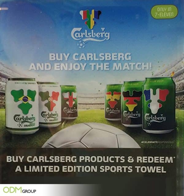 Carlsberg Offers Customers a Custom Sports Towel