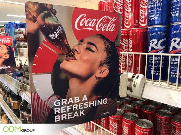 Coke Promotes Their Brand With Cool Shelf Talker Ideas
