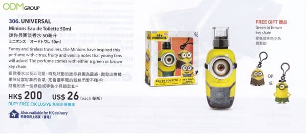 Minion Custom Keychain Design Scores Big in Duty Free