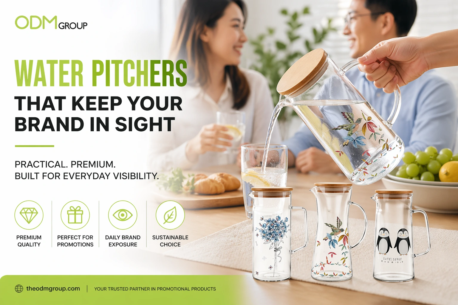 promotional water pitchers