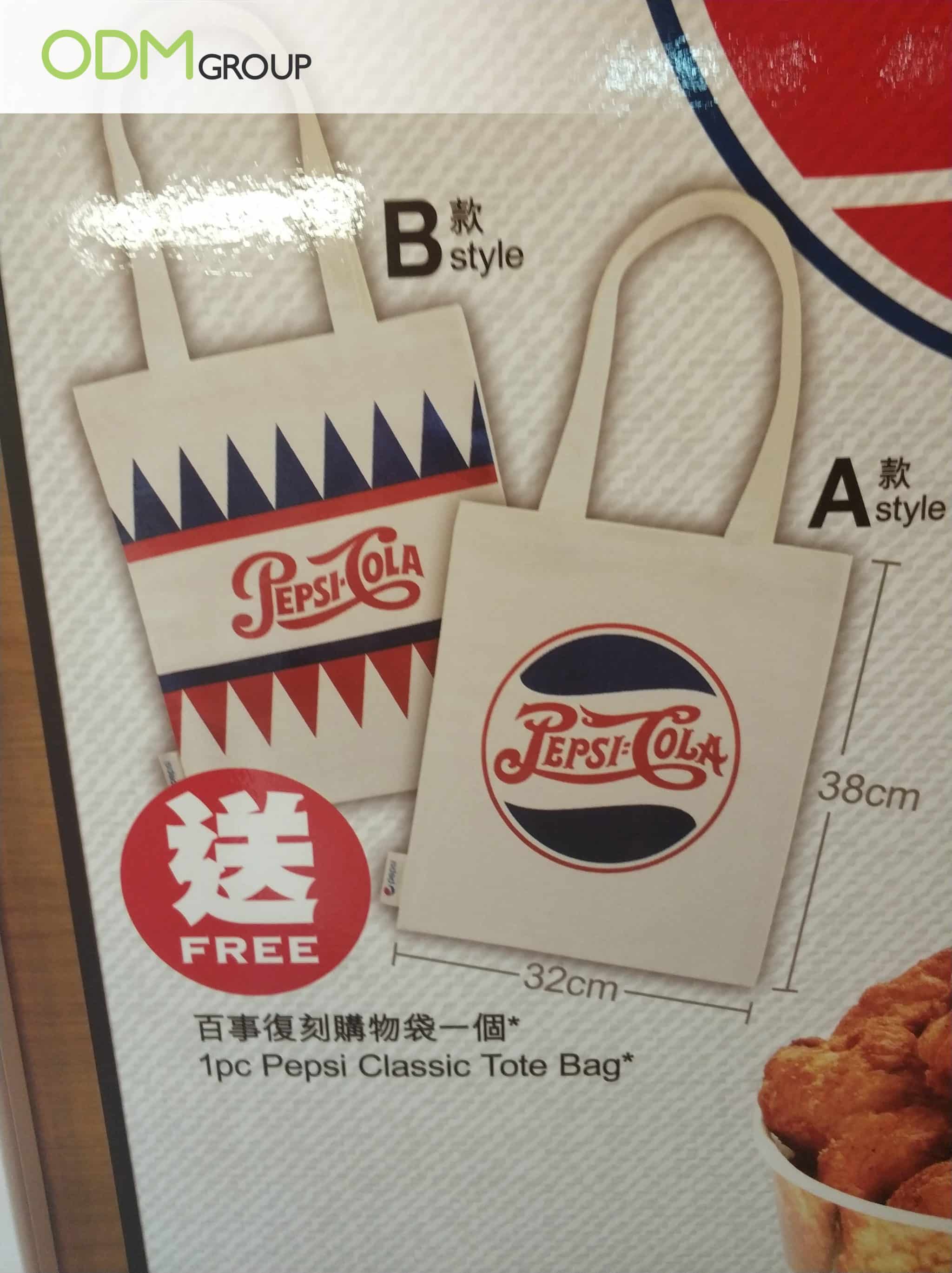 Impressive Custom Reusable Bag Promotion A PepsiKFC Collaboration