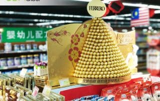 CNY In-Store Marketing Display by Ferrero Commands Attention