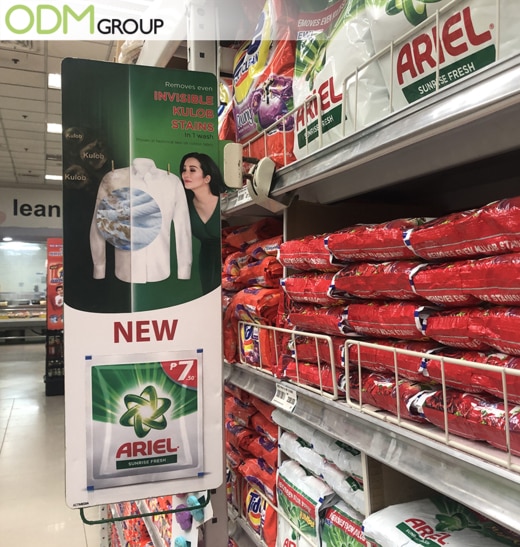 Shelf Marketing - Ariel Promotes Brand Through Shelf Talkers